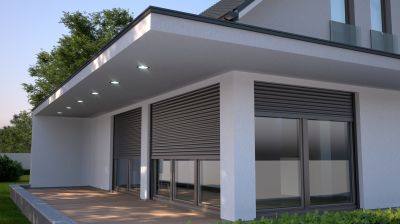 Outdoor Track Blinds Installation