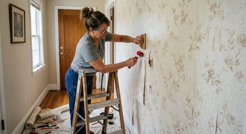 Wallpaper Seam Repair in Olathe, KS